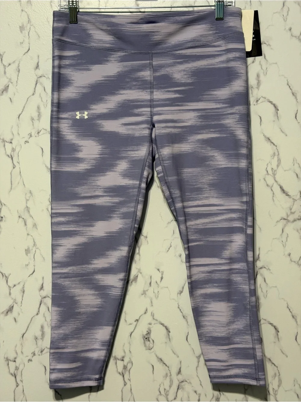 Under Armour Girls Motion Printed Ankle Crop Leggings Purple NWT YXL